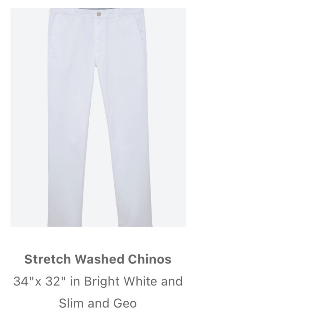 Bonobos Men’s Stretch Washed Chinos White